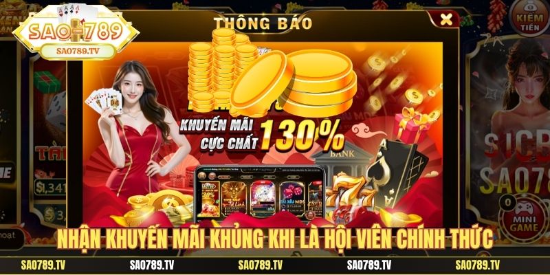 Nhận khuyến mãi khủng khi là hội viên chính thức