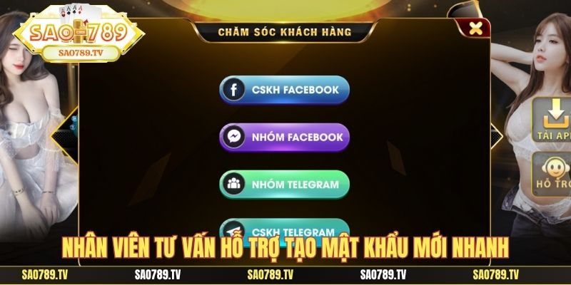 Nhân viên tư vấn hỗ trợ tạo mật khẩu mới nhanh