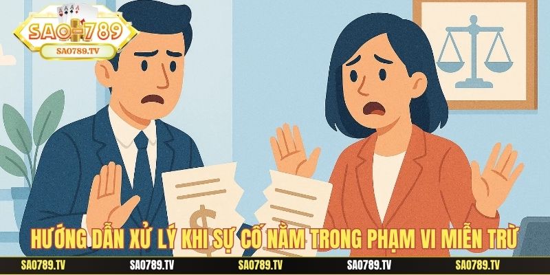 Hướng dẫn xử lý khi sự cố nằm trong phạm vi miễn trừ